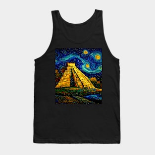 Starry Night Chichen Itza Tank Top